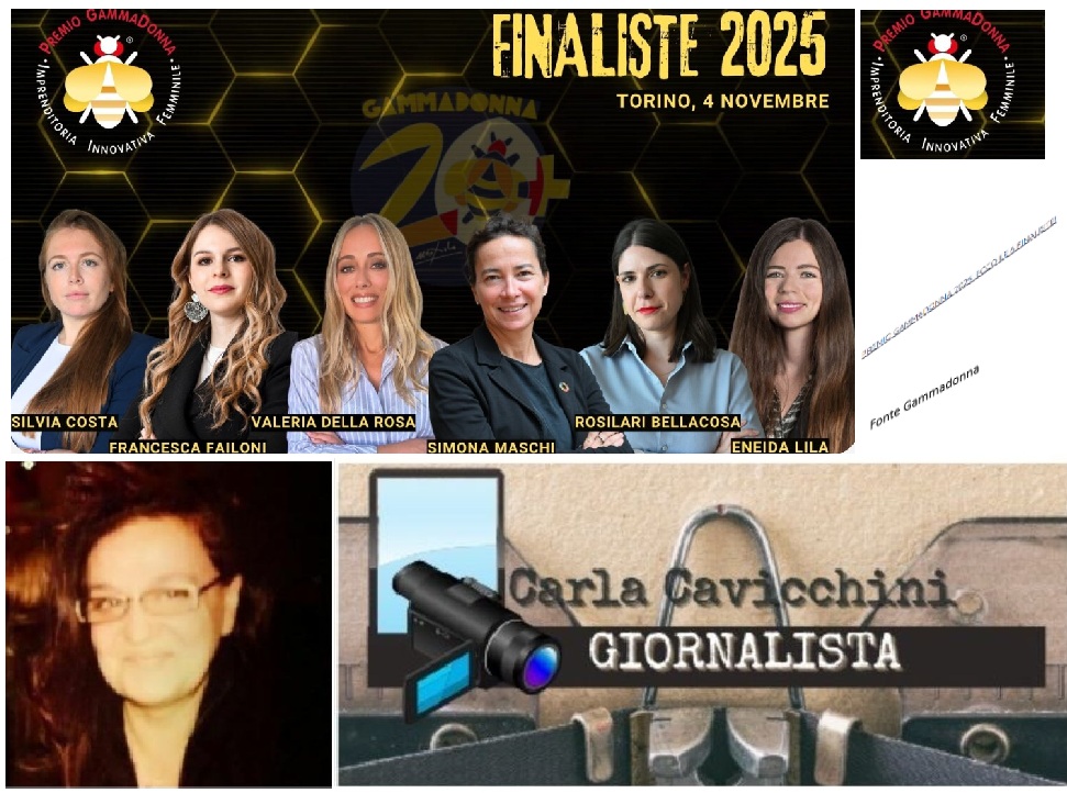 PREMIO GAMMADONNA 2025: ECCO LE 6 FINALISTE! PREMIO GAMMADONNA 2025: ECCO LE 6 FINALISTE!