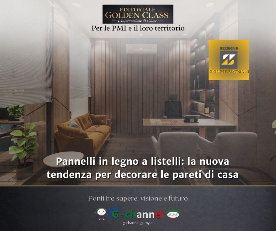 Pannelli in legno a listelli: la nuova tendenza per decorare le pareti di casa