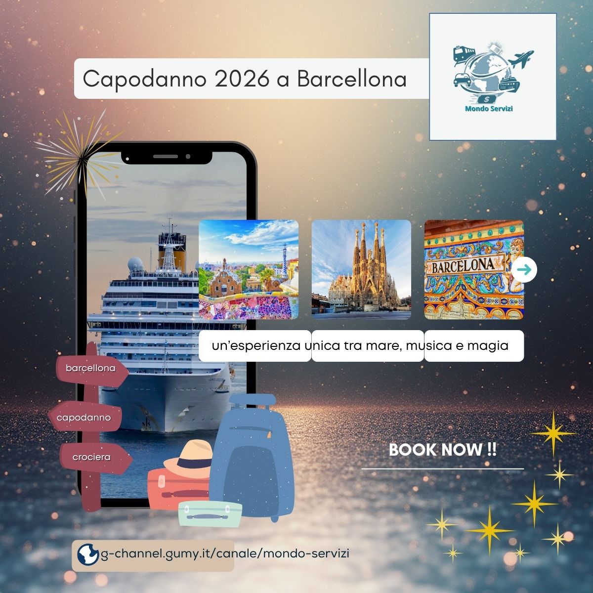 Capodanno 2026 a Barcellona: un’esperienza unica tra mare, musica e magia