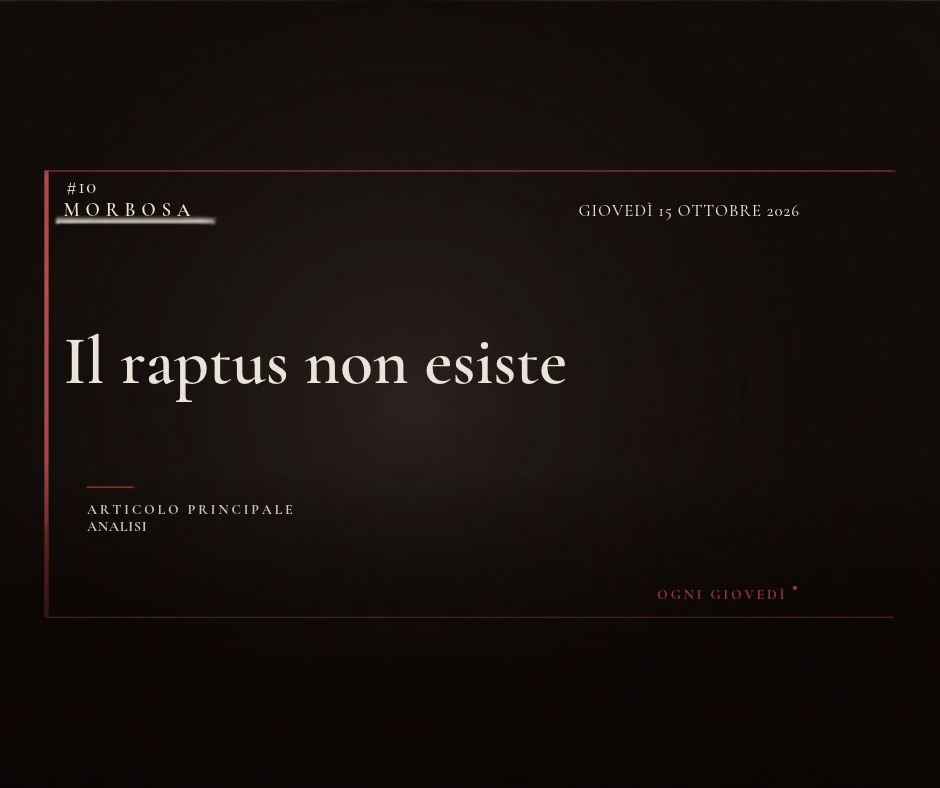 Il raptus non esiste