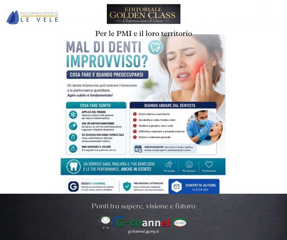Mal di denti improvviso: cosa fare e quando preoccuparsi