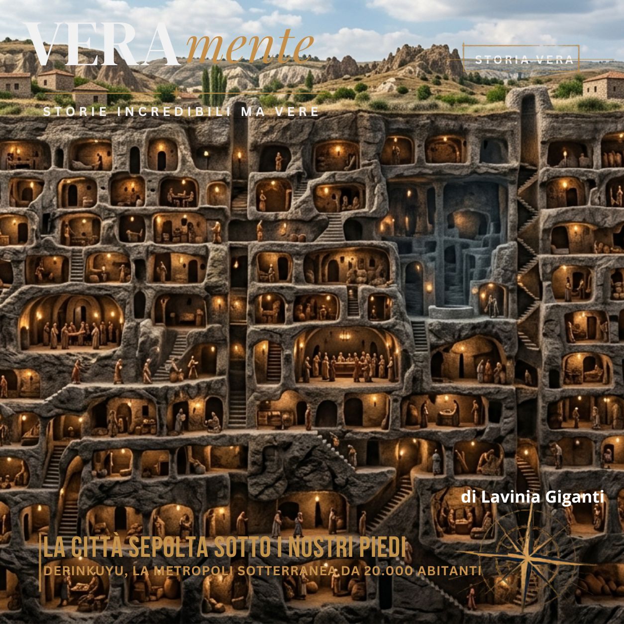 La città sepolta sotto i nostri piedi: Derinkuyu, la metropoli sotterranea da 20.000 abitanti