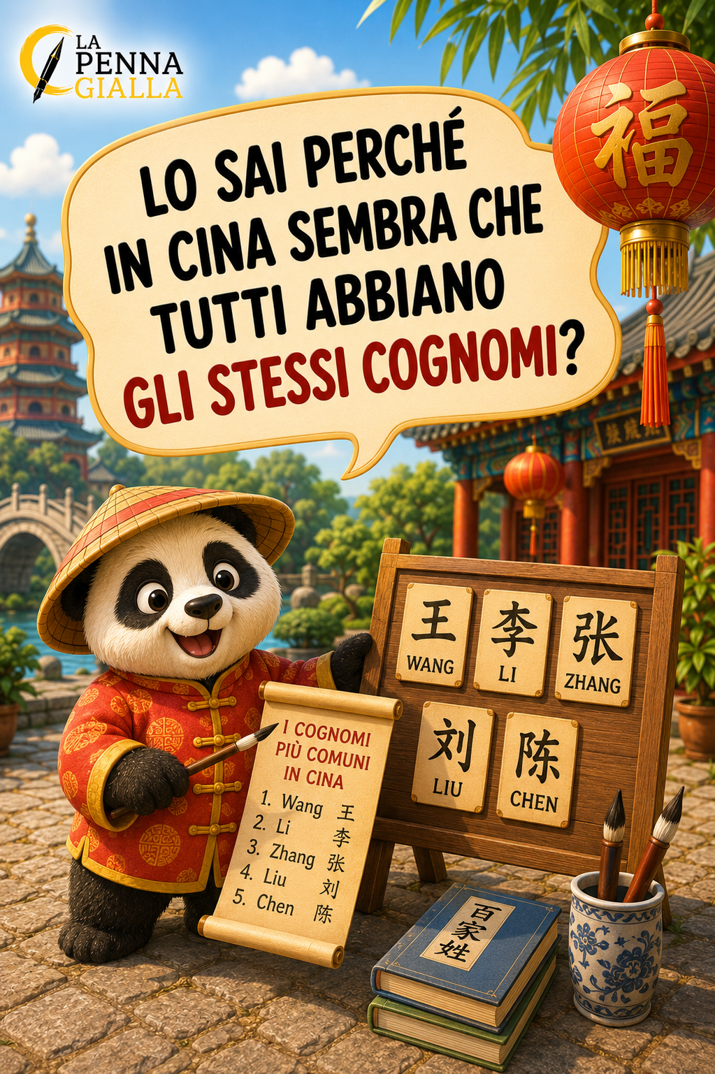 LO SAI PERCHÉ IN CINA SEMBRA CHE TUTTI ABBIANO GLI STESSI COGNOMI?