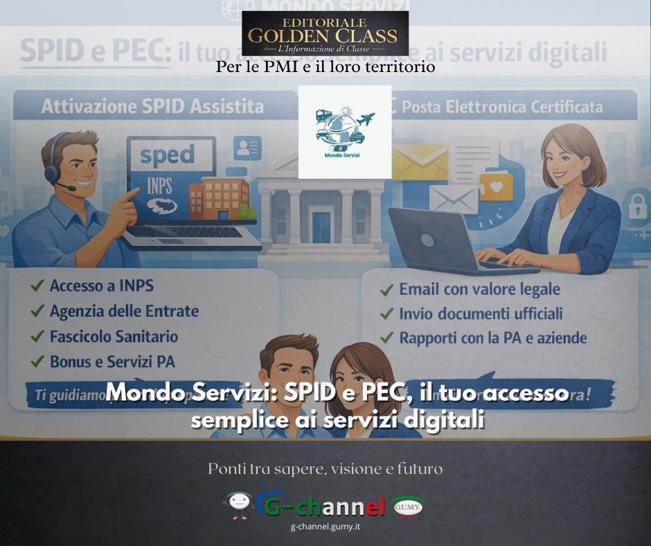 Mondo Servizi: SPID e PEC, il tuo accesso semplice ai servizi digitali