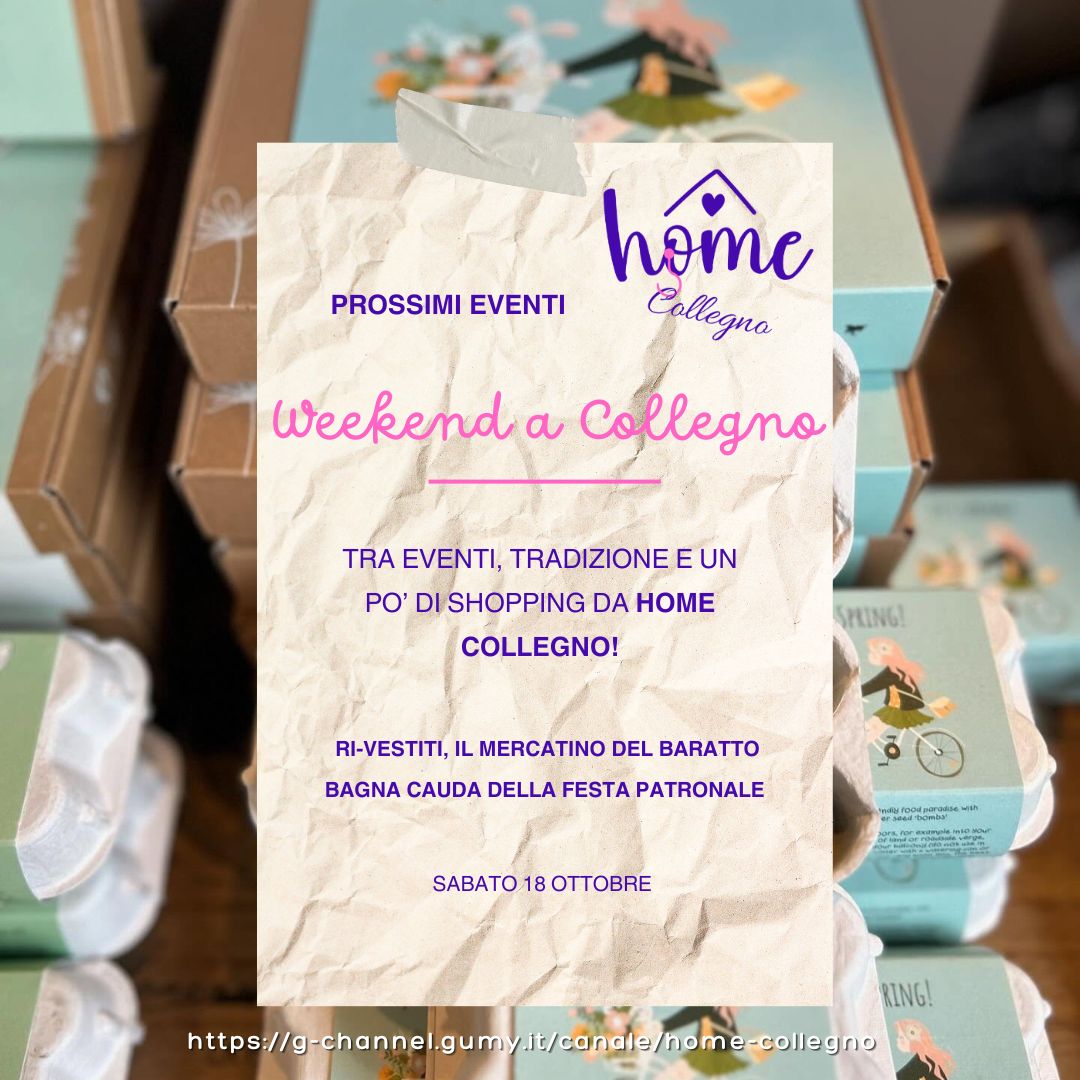 Weekend a Collegno: tra eventi, tradizione e shopping da Home Collegno Weekend a Collegno: tra eventi, tradizione e shopping da Home Collegno