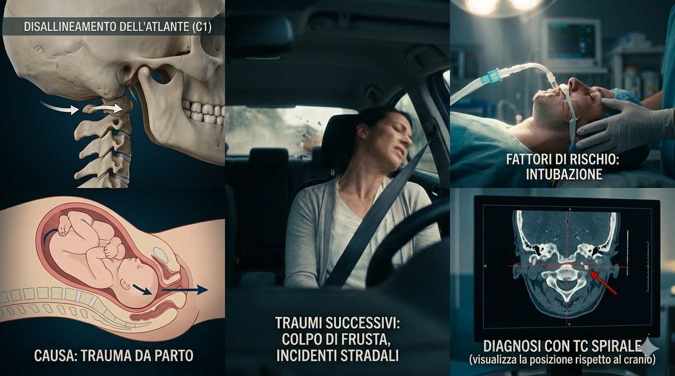 Disallineamento dell'Atlante: cause traumatiche e fattori di rischio