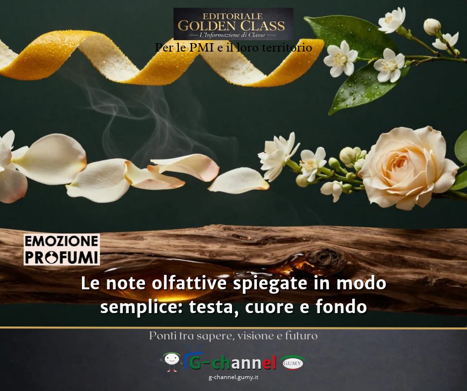 Le note olfattive spiegate in modo semplice: testa, cuore e fondo