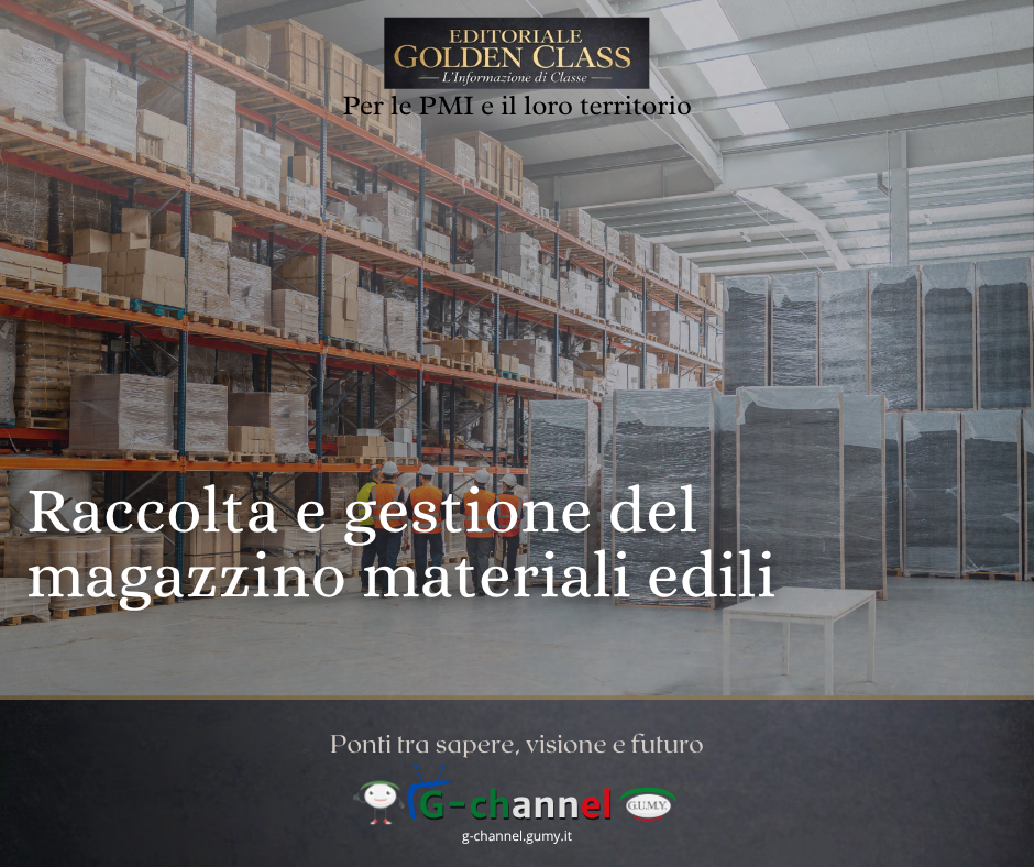 Raccolta e gestione del magazzino materiali edili