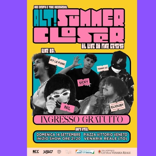ALT! Summer Closer: musica e energia con la Pro Loco Altessano Venaria Reale