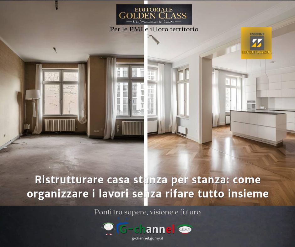 Ristrutturare casa stanza per stanza: come organizzare i lavori senza rifare tutto insieme