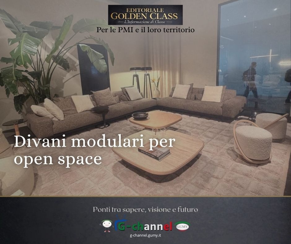 Divani modulari per open space: flessibilità e comfort
