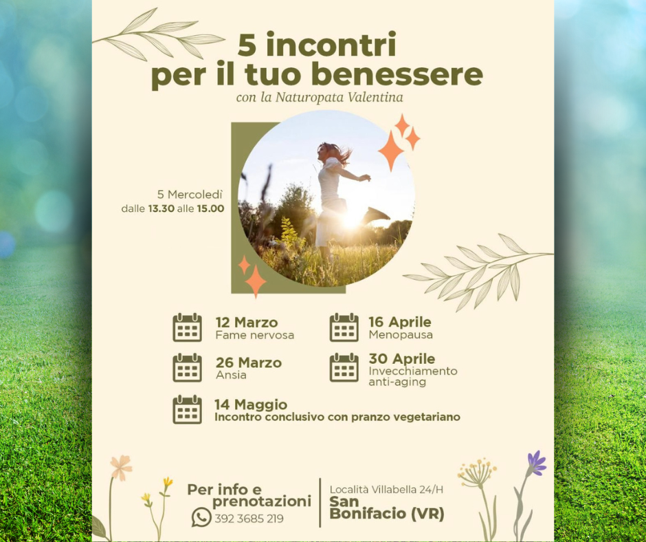 Percorso di Benessere con Valentina, naturopata a Verona.