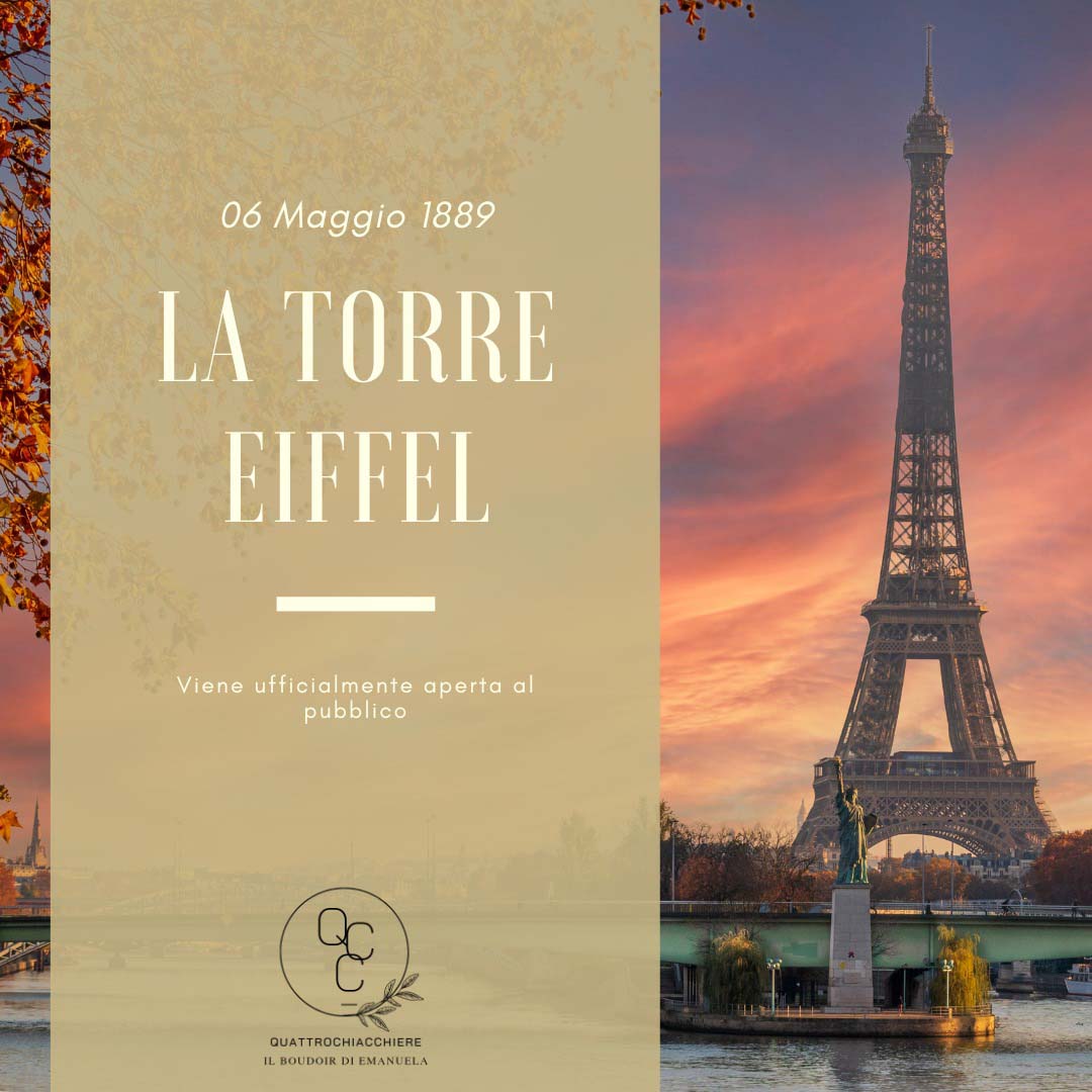 6 maggio 1989 La Torre Eiffel viene ufficialmente aperta al pubblico