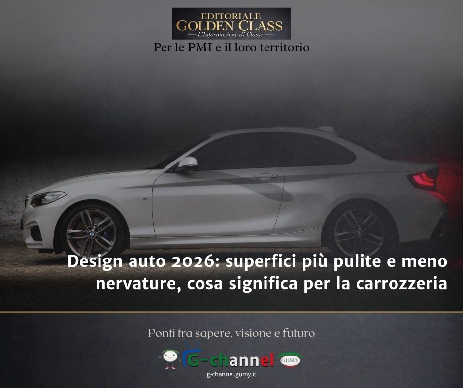 Design auto 2026: superfici più pulite e meno nervature, cosa significa per la carrozzeria