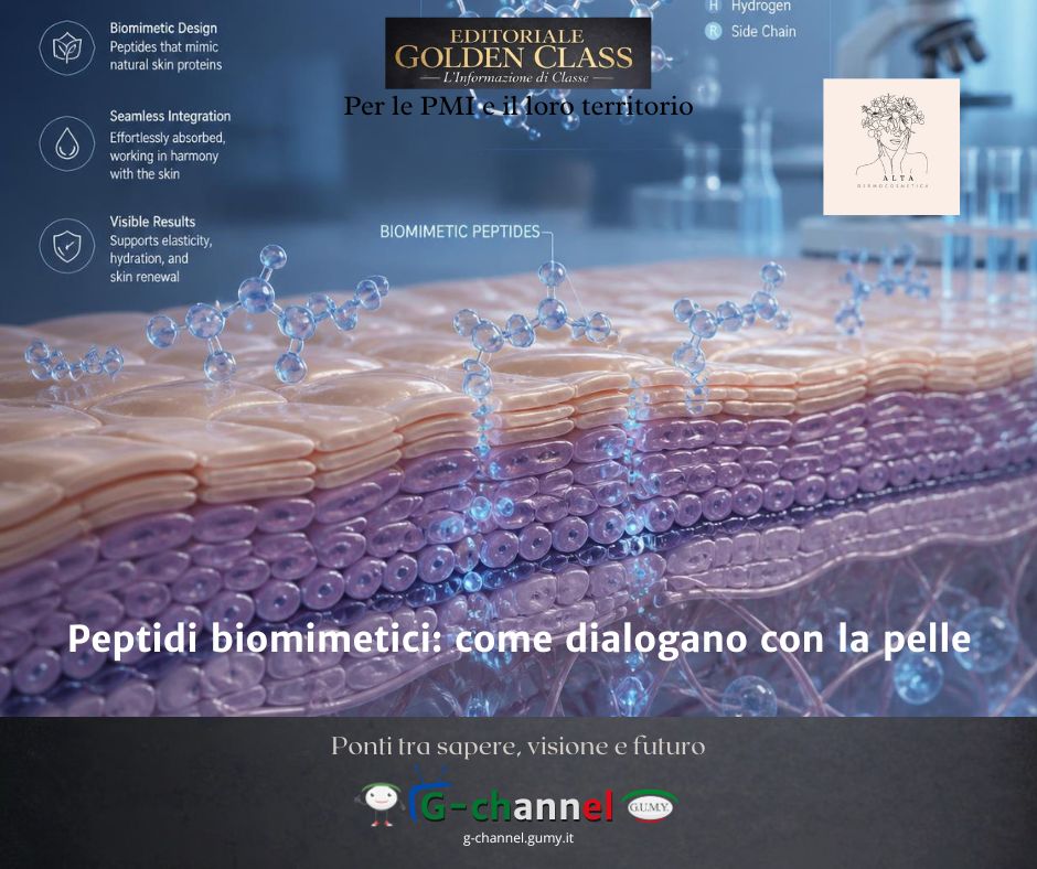 Peptidi biomimetici: come dialogano con la pelle