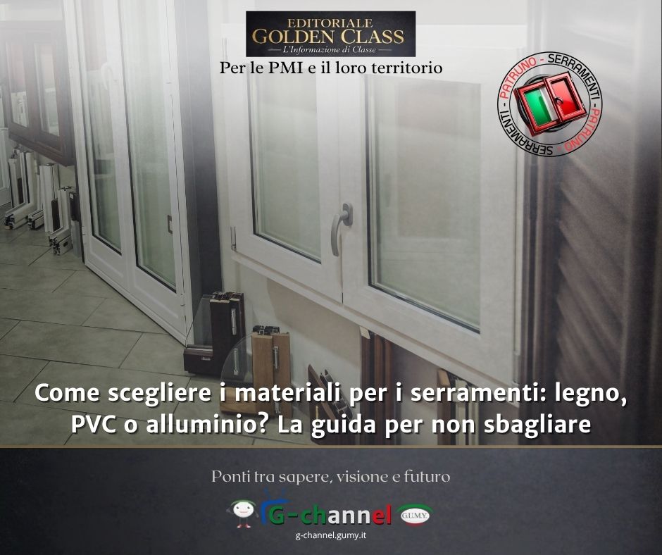 Come scegliere i materiali per i serramenti: legno, PVC o alluminio? La guida per non sbagliare