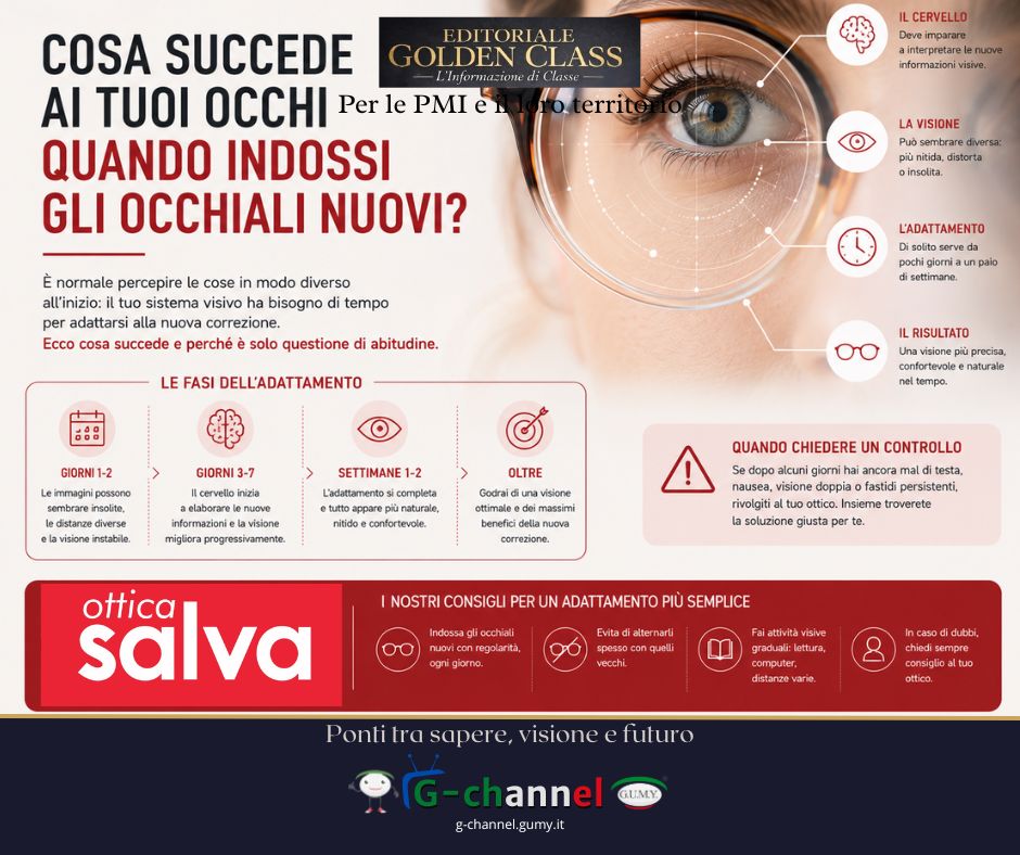 Cosa succede ai tuoi occhi quando indossi gli occhiali nuovi?