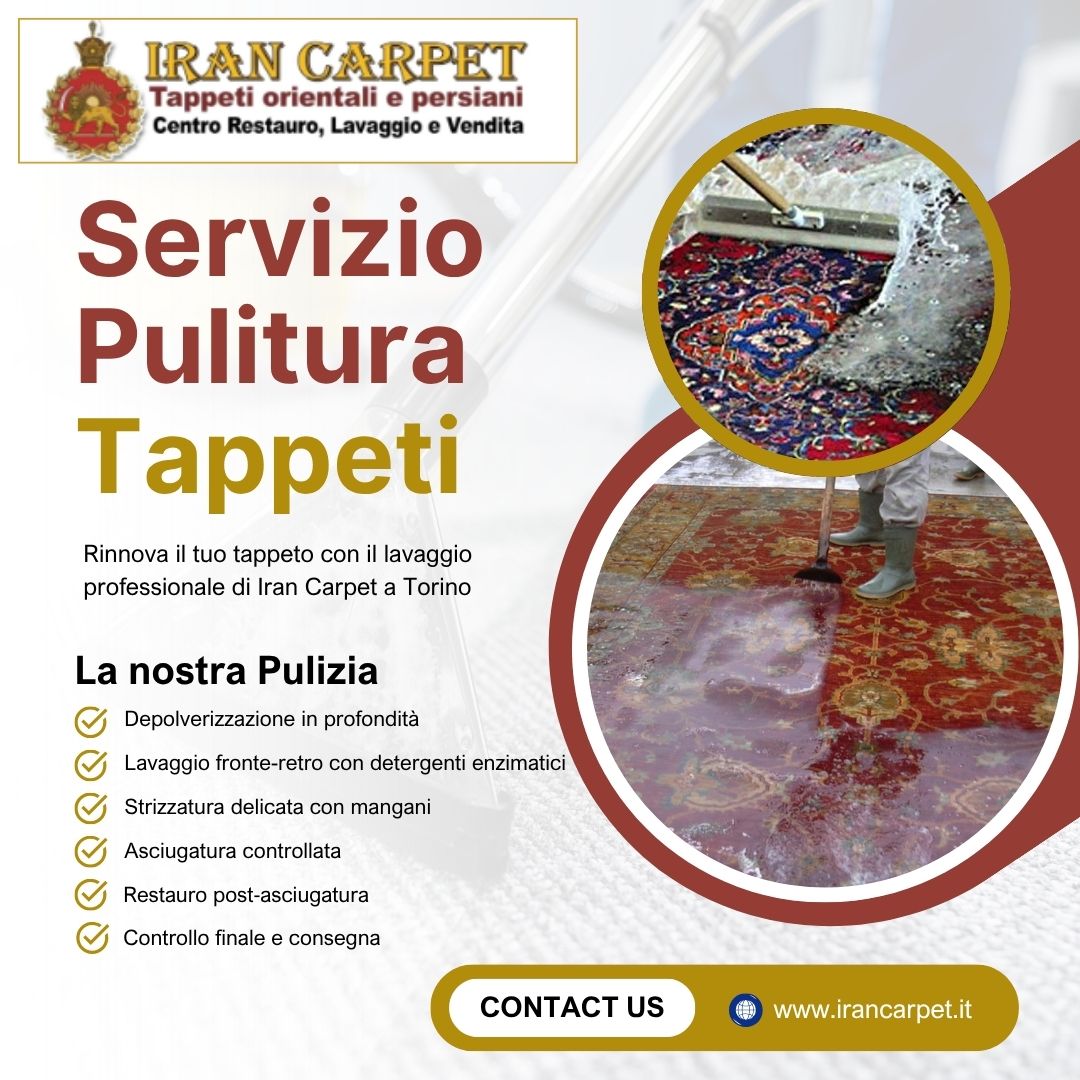 Rinnova il tuo tappeto: il lavaggio professionale di Iran Carpet a Torino Rinnova il tuo tappeto: il lavaggio professionale di Iran Carpet a Torino