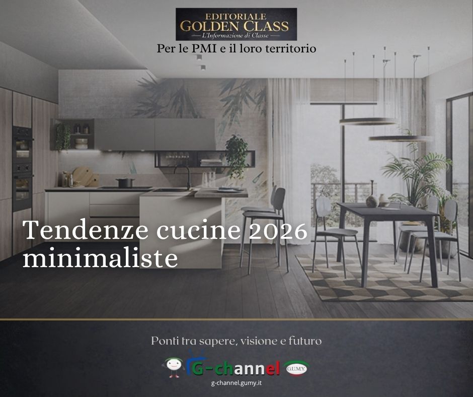 Tendenze cucine 2026 minimaliste