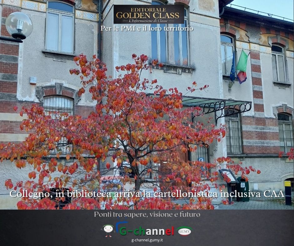 Collegno, in biblioteca arriva la cartellonistica inclusiva CAA