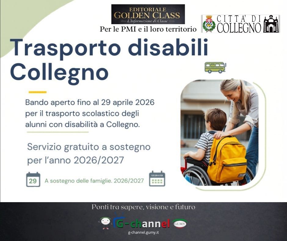 Trasporto disabili Collegno: bando aperto fino al 29/04 2026