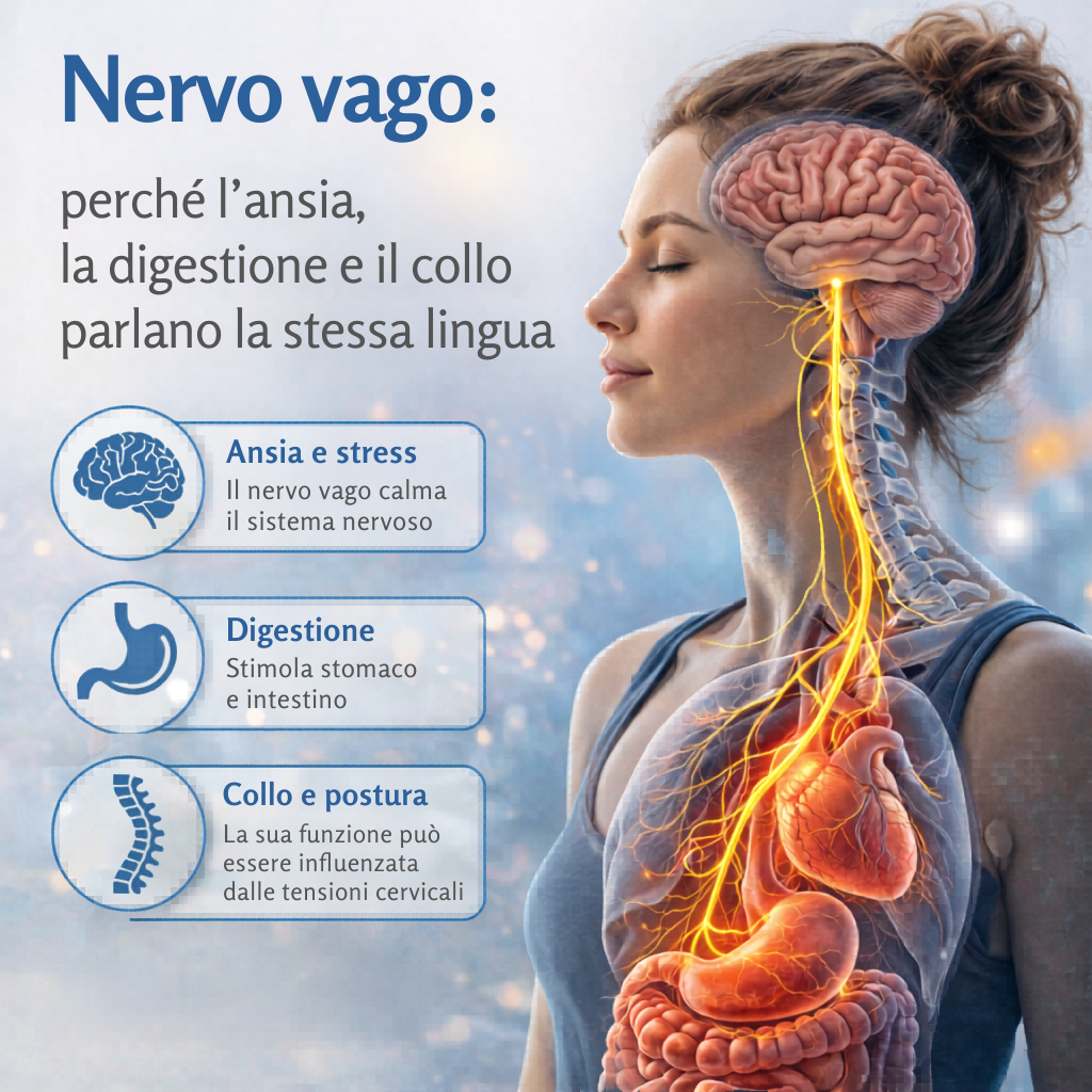Nervo vago: perché l'ansia, la digestione e il collo parlano la stessa lingua
